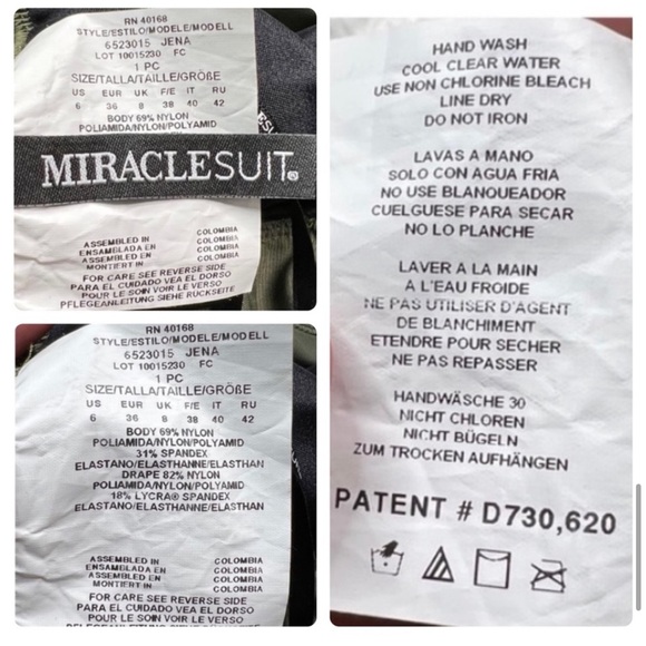 Like New miraclesuit Jena one shoulder bathing suit - Picture 7 of 7